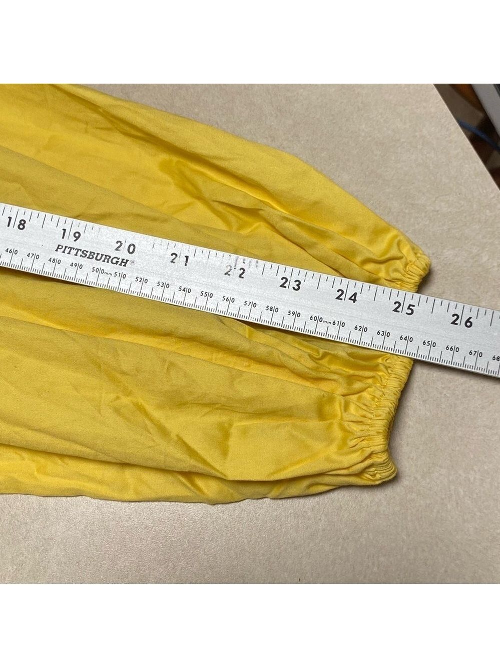 Eloquii Dress Women’s Size 16 Yellow Bubble hem Puff Sleeve Mini Dress NWT - Picture 13 of 15